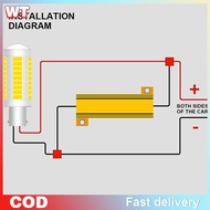 [WT] 2Sets Car LED Canbus Decoder 10/25/50W 6/8/25/39Ohm Load For Auto Turn Signal Lantern License P