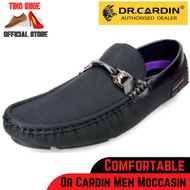 DR.CARDIN MEN FAUX LEATHER MICRO SUEDE CASUAL SLIP-ON SHOE (TRC-60016) Black
