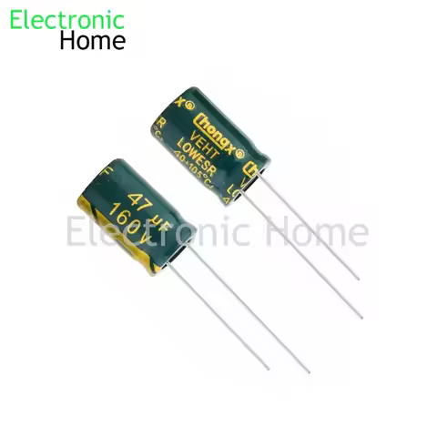 20PCS/LOT 160V47UF 200V47UF 47UF 160V 200V direct insertion aluminum electrolytic capacitor 10X17MM 