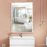 Bathroom Mirror Punch-Free Bathroom Wall Mirror Paste Bathroom Toilet Mirror Self-Adhesive Toilet Wall Hanging Mirror Sc