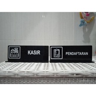 Kaisr Acrylic Sign Label - Registration | ACRYLIC CASHIER TABLE BOARD | Acrylic Sign Board | Acrylic
