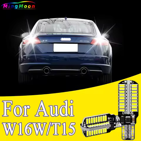 2pcs W16W T15 921 912 LED Canbus Reverse Light Bulbs On Car Back Up Lamp For Audi 8U Q5 8R Q7 4L TT 