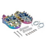 JFG Aluminum CNC Parts Rainbow Color PW80  Footrests Ebike Colorful  PW50 Footpeg   Foot Pegs For Su