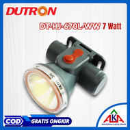 Senter Kepala DUTRON Headlight / Headlamp LED 7W Putih / Kuning Warm White