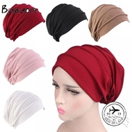 BSUNSTORE Women Cancer Muslim Scarf Cap Elastic Cloth Cotton Chemo Cap