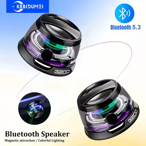 RGB Bluetooth 5.3 Speaker Portable Magnetic Speaker Mini Speaker Multifunctional Speaker for PC Macb