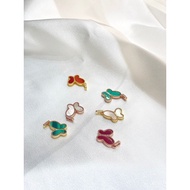 Gold Chain Necklace18K Authentic Gold Pendant Rose Gold Gift for Women Gold Butterfly Collarbone au7