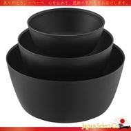【Direct from Japan】Yamazaki Jitsugyo Easy-to-tilt and mix cooking bowl 3-piece set Microwave safe Bl