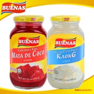 Buenas Nata De Coco (Red) and Kaong(White) 12oz Set
