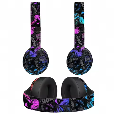 Universal Vinyl Decal Skin Protective Cover for Beats Solo 2 3 4 Headset Wireless Wrap Sticker for B