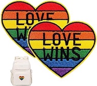 2 Pieces Color Embroidered Flower Letter Iron On Sew on Patch, Emblem Badge for Jeans, Jacket, Bags 