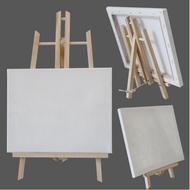 Primed Canvas Board with Stand Easel Stand for Painting
