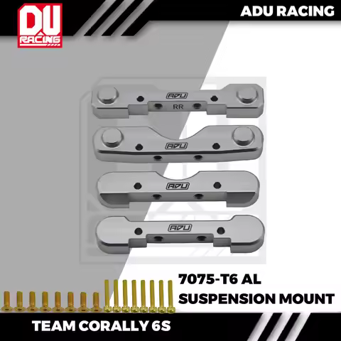 ADU RACING SUSPENSION MOUNT CNC 7075-T6 ALUMINUM FOR TEAM CORALLY KAGAMA ASUGA SPARK KRONOS
