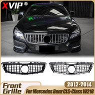XVIP Front Glossy Black GTR Style Bumper Grille For Mercedes Benz CLS-Class W218 CLS350 CLS500 CLS55