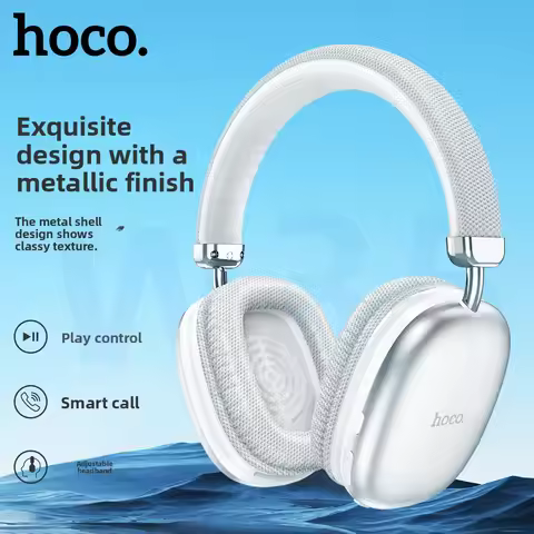 HOCO Air Upgrade Wireless Bluetooth 5.3 Music Headphone Mic HiFi Audio Headset Stereo Sound Sport Ea