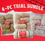 Gold Lion Bakeshop Peanut Rice Sesame Roll Ampao Hopia Lowa Authentic Special Merienda 4 Packs Set