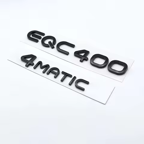 Matte Black Trunk Letters EQC400 4MATIC Emblems for Mercedes Benz EQC Electric Motor SUV AWD N293 Lo