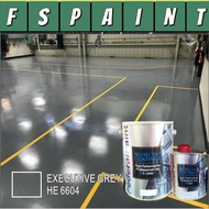 0104 EXERCUTIVE GREY ( 5L ) HEAVY DUTY EPOXY FEDERAL PAINT WATERPROOF FLOOR PAINT [ Include Hardener CAT LANTAI FLOORING