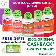 Now Foods Series Vitamin C 1000 Mg 500 Mg Rose Hips Vitamin D3 1000 Iu