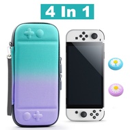 Nintendo Switch OLED Portable Storage Carry Bag Colorful Skin Shell Pouch Case with 10 Game Card Slots Holder For NS Switch OLED
