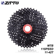 Ztto เทปคาสเซ็ตจักรยาน MTB 11S 11-42T 11speed k7 BLACK 11S 42T ฟรีล้อ 11V k7 สําหรับ M7000 M8000 M90