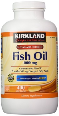 Kirkland Signature Fish Oil 1000 mg., 400 Softgels (3 Pack)