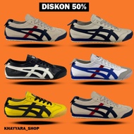 Flash Sale Sepatu Onitsuka Tiger Mexico 66 /Sepatu Sneakers Pria Dan Wanita Cream - BLACK WHITE 36 Terlaris