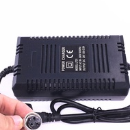 EU 24V Smart Charger Lead Acid Battery Electric Scooter E-scooter Power Charge DC27.6V 2A With 3 Pins 12mm Aviation Connector