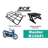 Tapak Monorack Rapido Suzuki Raider R150Fi Food Delivery Bag Bracket R 150 Fi Accessories Raider150 