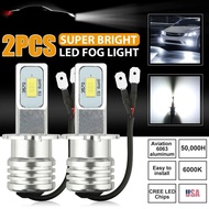 2Pcs H3 Led Car Fog Light Bulbs DRL H1 H8 H9 H11 9005 9006 9012 H4 H7 Auto Lamp 6000K 6500K 80W 12V 