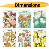 YALKIN 6 Packs Paint by Number Kits for Adults, Easy Acrylic Oil Painting by Number, DIY Flower Wate