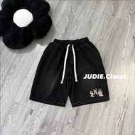 Quần Bò Jean Ngố Nữ Cạp ChunQuần Đùi Ngố Demin Thêu Mèo Hàng Cao Cấp Không Phai màu - ảnh thật JUDIE