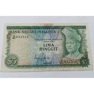 Offer M29 Banknote Malaysia Rm5 Siri 2  A/60 632316 Condition VF Ada Koyak Sikit di atas Seperti Di 
