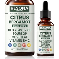 Red Yeast Rice Cleanse, Citrus Bergamot Red Yeast Rice, Cholesterol Support Blend with Citrus Bergam
