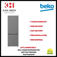 BEKO RCNT340I50VP 340L 2 DOOR REFRIGERATOR  (BOTTOM MOUNT FREEZER) - 2 YEARS MANUFACTURER WARRANTY +