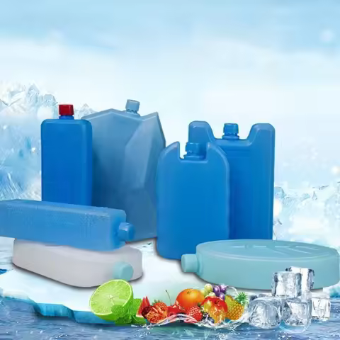 Reusable Ice Box New Keep Fresh Refrigeration Refrigerated Shipping Cooling Box PE Picnic Cooler Ref