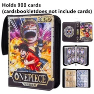 Bandai | 900pcs ONE PIECE Card Album Book Folder 9 Card Slots Collections Zipper Double Pocket Zippe