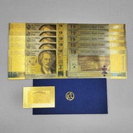cod 2024 Narodowy Bank Polski Gold Banknote 1919 2019 Gold Plated card Poland money 150mm*77mm hot