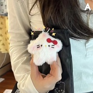 🔥🔥🔥oqfu Kawaii Sanrios Pachacco Keychain Girls Home Decor Doll Bags Pendent Cartoon Cute Blusher Dog Soft Stuffed Plushies Keyring Toys