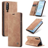 CaseMe for Huawei P30 P30 Pro Wallet Case, Anti-Fall Retro Handmade Leather Magnetic Flip case with Kickstand,Card Cash Slot for Huawei P30 Pro
