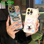 For Vivo Phone Case Y20 Y20s Cute Kitten Y12s Y12A Y17 Y12 Y15 Y11 Y12i Y15A Y200 V40 V40