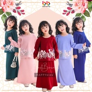 HAPPYkids Baju Raya 2024 Kurung Budak Kanak-kanak Perempuan Girls Fashion Lace Lilac Pink 3 - 12 Years Old
