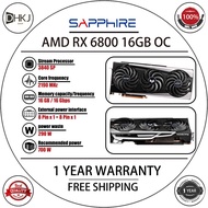 USED SAPPHIRE RX 6800 16G D6 OC Graphics Card 【Gaming performance ≈ RTX 3080】RX 6800 Gaming GPU 3840