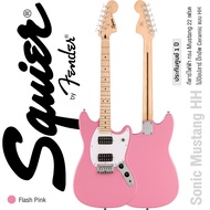 Squier® Sonic Mustang HH กีตาร์ไฟฟ้า 22 เฟรต ทรง Mustang ไม้ป๊อปลาร์ คอเมเปิ้ล ปิ๊กอัพ Ceramic แบบ H