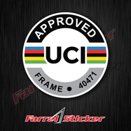 UCI sticker ROADBIKE sticker