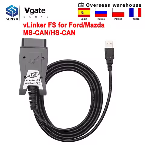 Vgate ELM327 vLinker FS USB FORScan Automatic HS CAN MS CAN OBD 2 Car Diagnostic ELM 327 Scanner Int