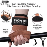 SKED Aolikes Real Leather Weight Lifting Gloves Anti Slip Gym Glove Hand Wrist Support Gym Weight Li