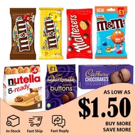 [IN-STOCK] Maltesers / M&amp;M Milk Chocolate / M&amp;M Peanut Chocolate / Nutella B-ready / Cadbury Chocobakes Choc Cookie