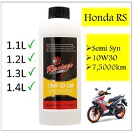 NT10 RACING+ 10w30 1.1 Liter Semi Synthetic Motorcycle Engine Oil Honda rs150r v1 v2 rsx Minyak Hitam Enjin Motosikal 4t