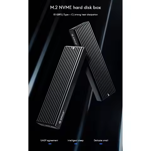 A64I HDD Enclosure Box M2PV-C3 USB3.1 10Gbps External 2230/2242/2260/2280 Type-C M.2 NVME Solid Stat